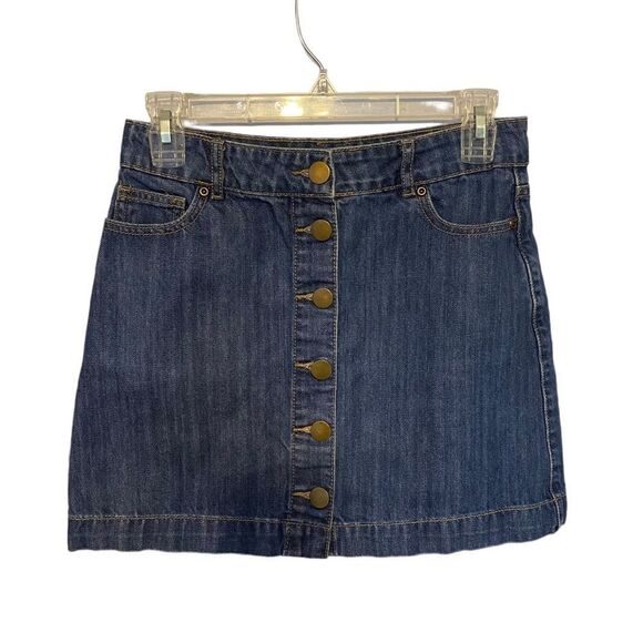 Forever 21 Button Down Denim Mini Skirt, size Small - Picture 1 of 5